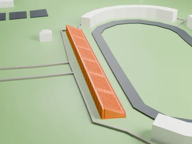 Avanhard Stadium (Uzhhorod) model, North view