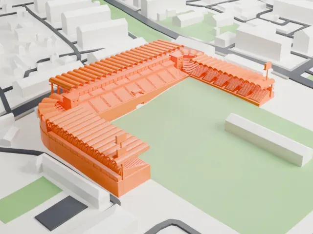 Azersun Arena model, North view