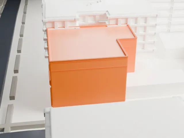 B'nai Yosef Synagogue model, North view