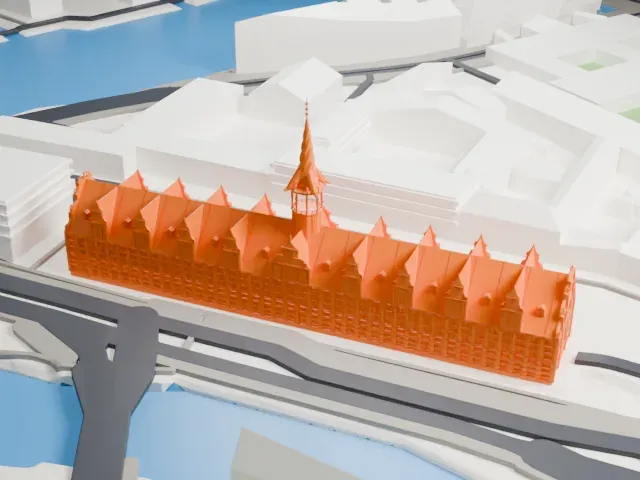 Børsen model, North view