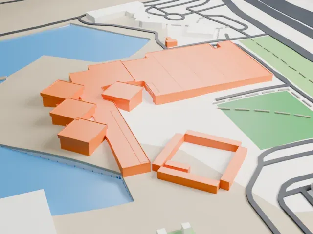 Bahrain National Museum model, North view
