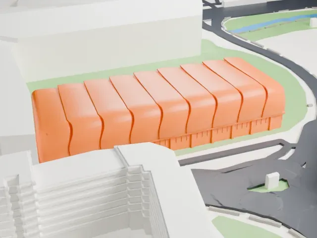 Balaídos Stadium model, North view