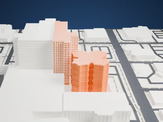 Banner University Medical Center Phoenix model, East view