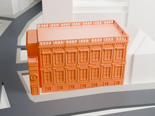 Banqueting House model, West view