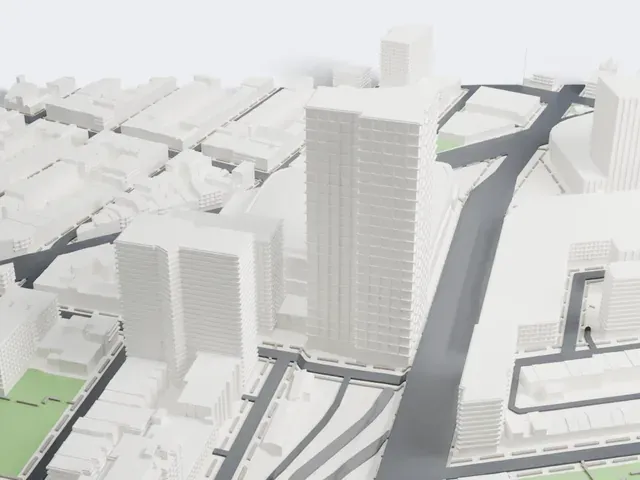 Barclays Center model, East view