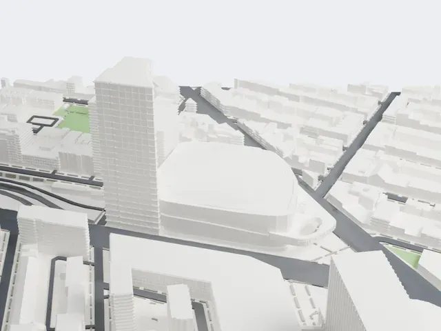 Barclays Center model, North view
