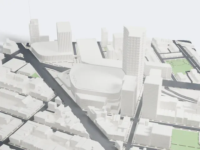 Barclays Center model, South view