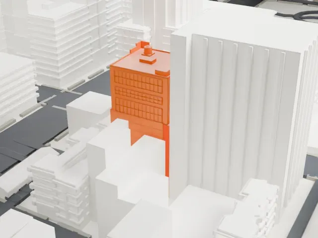 Baryshnikov Arts Center model, South view