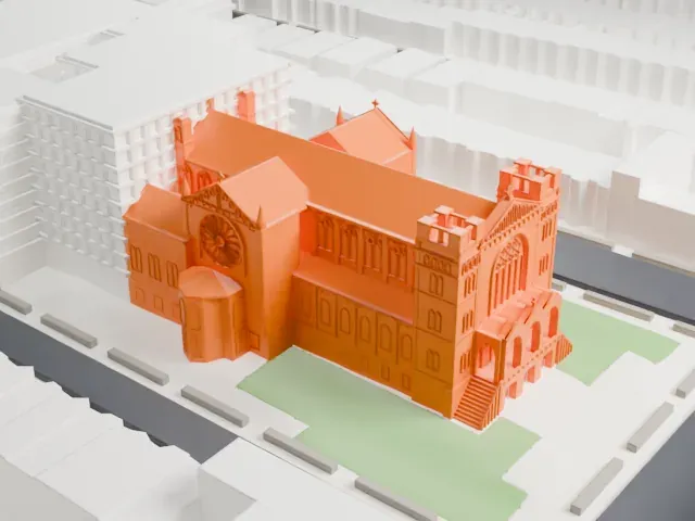 Basilica of Our Lady of Perpetual Help model, North view