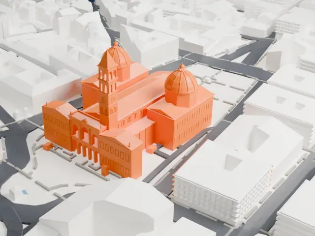 Basilica of Saint Mary Major model, East view