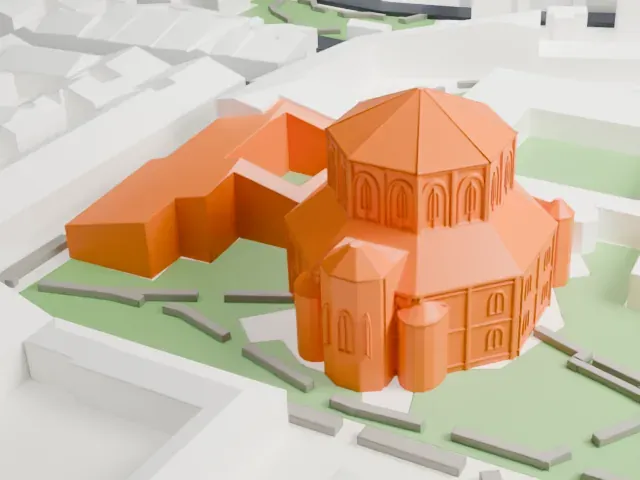 Basilica of San Vitale model, East view