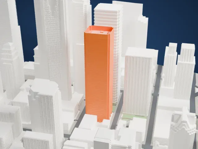 Bay Adelaide Centre (East Tower) model, East view