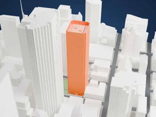 Bay Adelaide Centre (East Tower) model, South view
