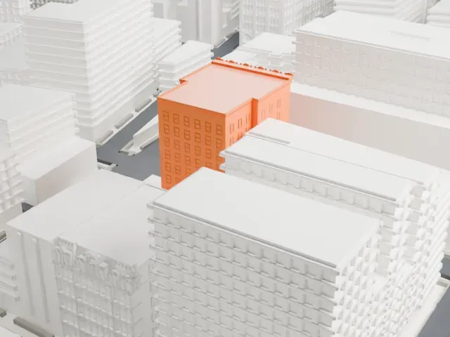 Bayard–Condict Building model, North view