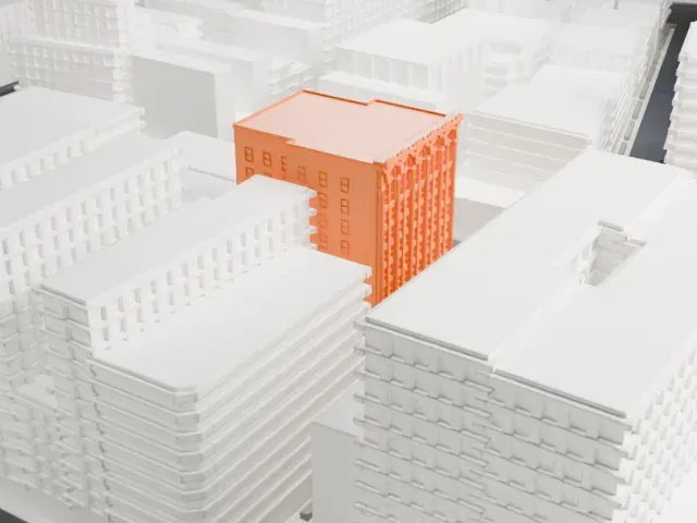 Bayard–Condict Building model, West view