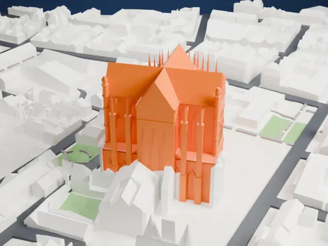 Beauvais Cathedral model, West view