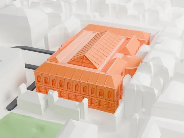 Beaux-Arts de Paris model, North view
