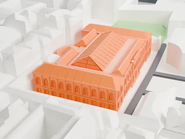 Beaux-Arts de Paris model, South view