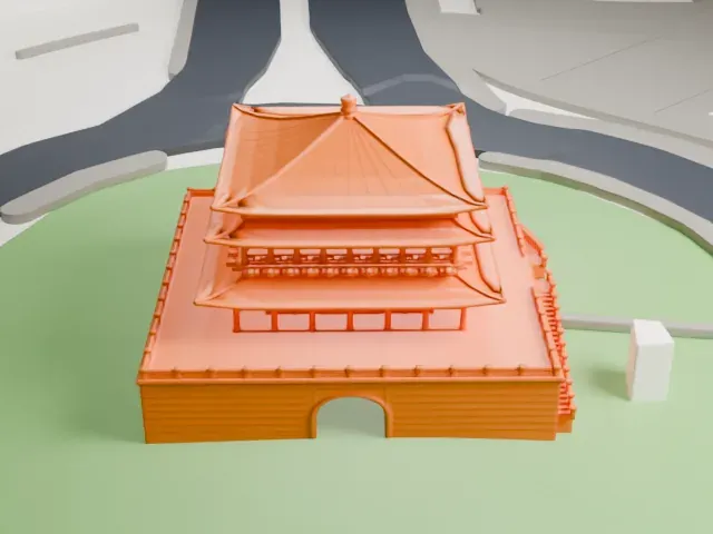 Bell Tower of Xi'an model, East view