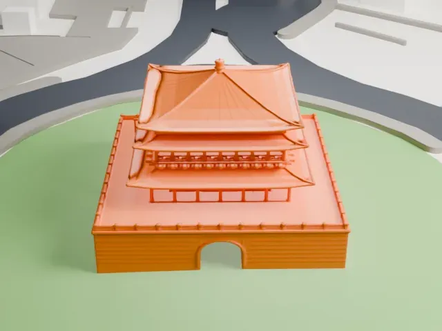 Bell Tower of Xi'an model, South view