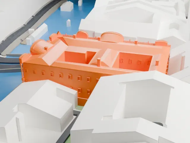 Beloselsky-Belozersky Palace model, South view