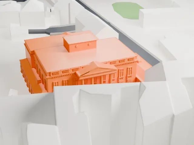Belweder model, West view