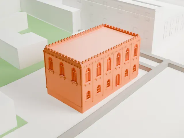 Ben Ezra Synagogue model, East view