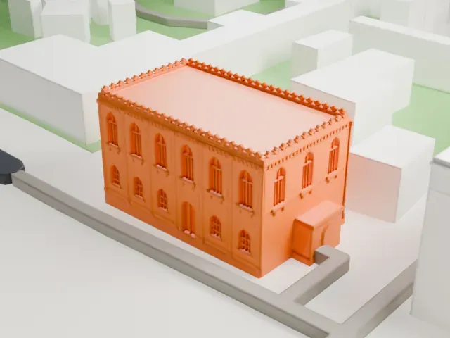 Ben Ezra Synagogue model, North view
