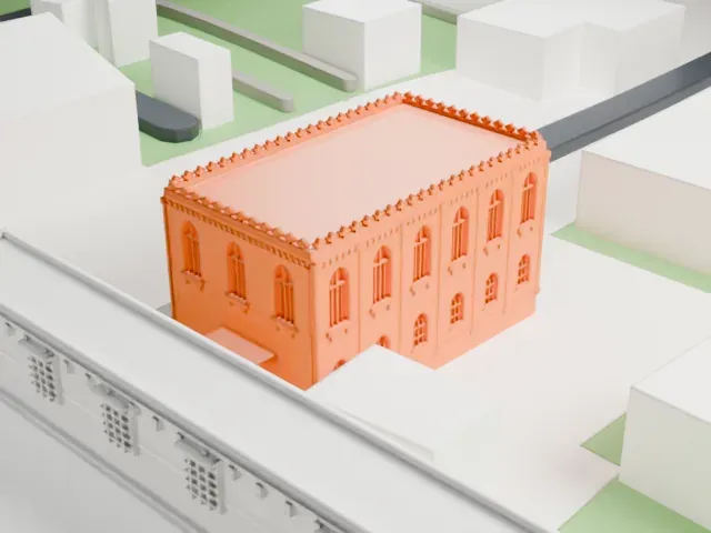 Ben Ezra Synagogue model, West view