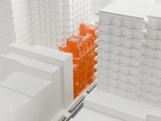 Benjamin N. Duke House model, East view