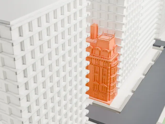 Benjamin N. Duke House model, North view