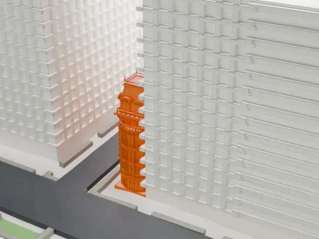 Benjamin N. Duke House model, West view