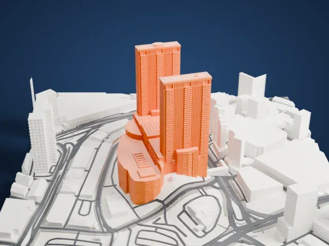Berjaya Times Square model, East view