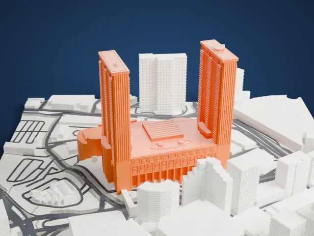 Berjaya Times Square model, North view