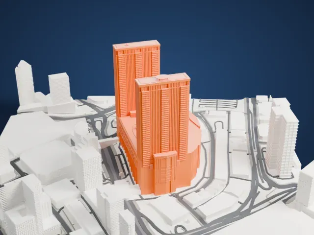 Berjaya Times Square model, West view