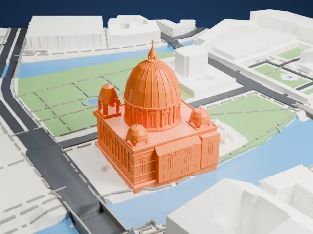 Berlin Cathedral model, East view
