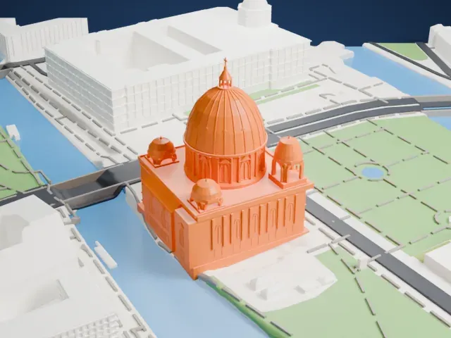 Berlin Cathedral model, North view