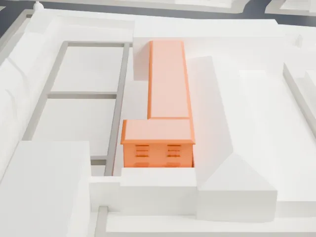 Berlin-Hohenschönhausen Memorial model, East view