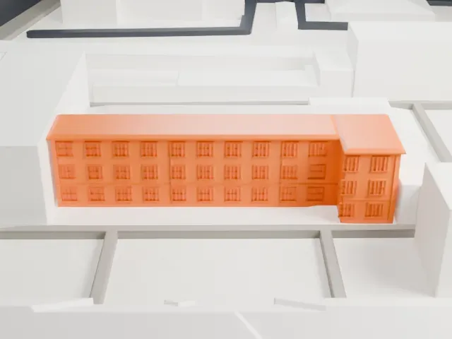 Berlin-Hohenschönhausen Memorial model, South view