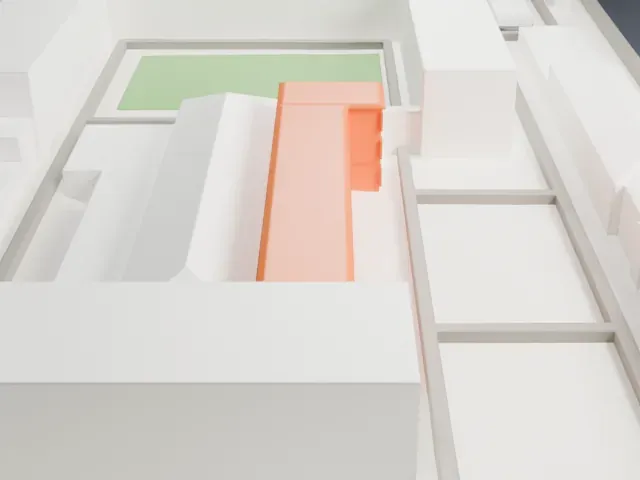 Berlin-Hohenschönhausen Memorial model, West view