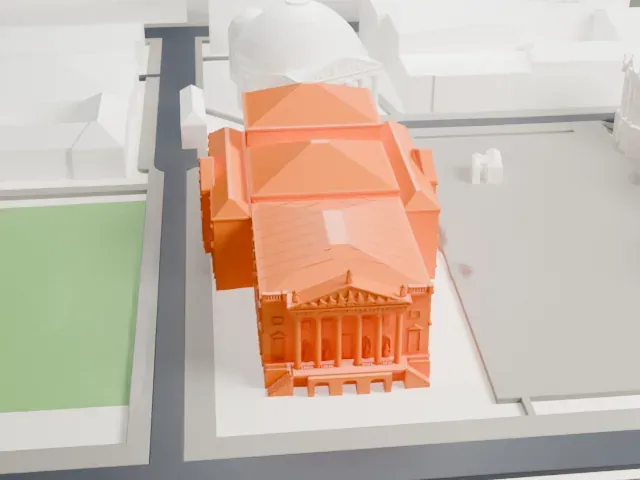 Berlin State Opera model, North view