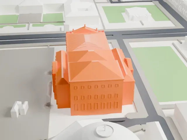Berlin State Opera model, South view