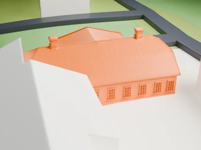Bessastaðir model, East view