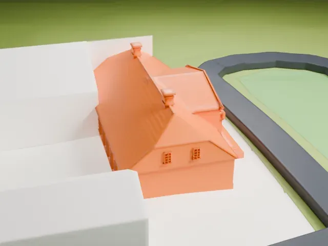 Bessastaðir model, North view