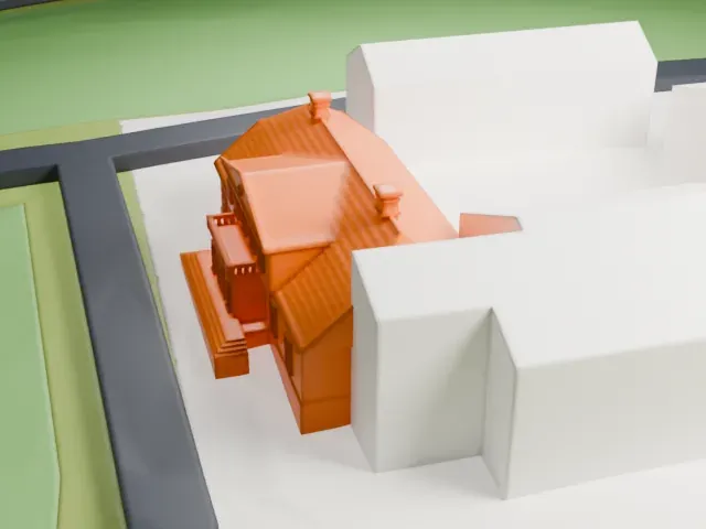 Bessastaðir model, South view