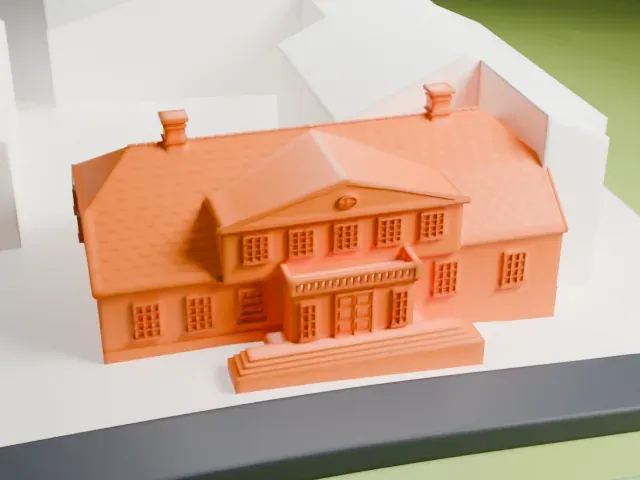 Bessastaðir model, West view