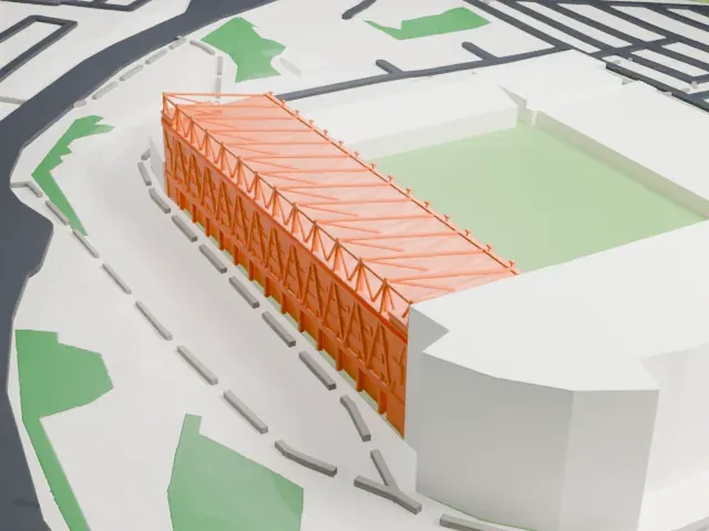 Bet365 Stadium model, North view
