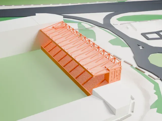 Bet365 Stadium model, South view