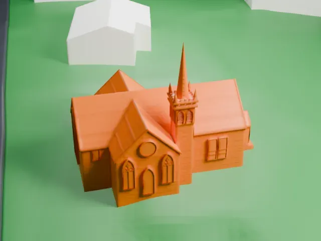 Bethany Chapel model, North view