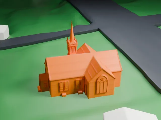 Bethany Chapel model, South view
